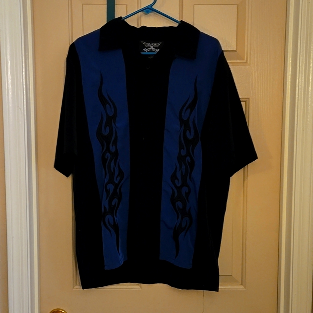 Hurley Davidson style button down mens large